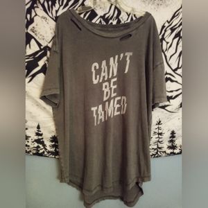 Oversized distressed shirt